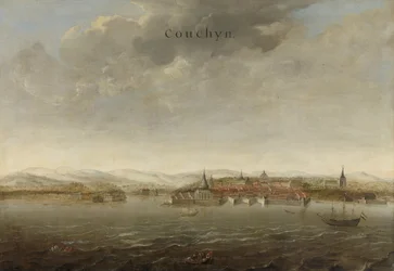 View of Cochin on the Malabar Coast of India, c.1662-3